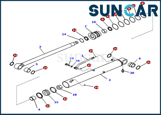 Купить 721-98-00670 наборы обслуживания набора 7219800670 PC78US-10 KOMATSU уплотнения гидравлического цилиндра заграждения online manufacture