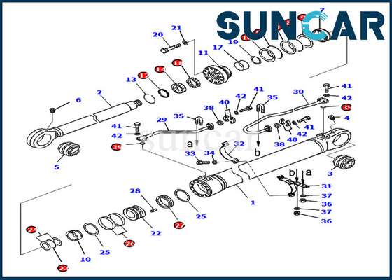 Купить PC800-8E0 PC850-8E0 KOMATSU 707-99-76360 набор уплотнения экскаватора набора обслуживания цилиндра 7079976360 заграждений online manufacture