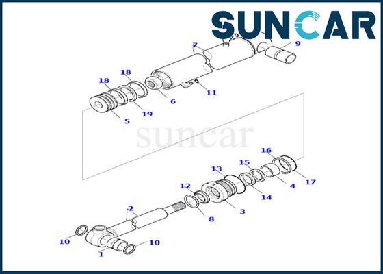 Купить Набор KOMATSU 7079926530 уплотнения цилиндра ведра 707-99-26530 для PC390LL-10 WB142-5 WB146-5 online manufacture