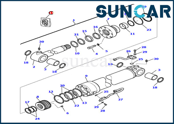 KOMATSU 707-99-27390 7079927390 комплектов для ремонта цилиндра набора PC75R-2 PW75R-2 уплотнения замены ведра