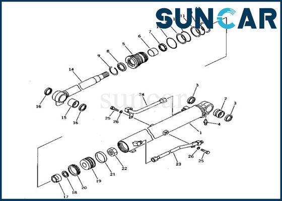 707-99-14430 части экскаватора PC10-7 набора обслуживания KOMATSU цилиндра заграждения внутренние герметизируя набор