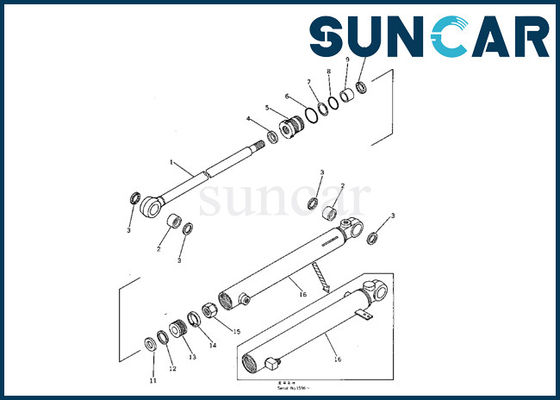 707-00-50320 набор уплотнения Assy гидравлического цилиндра руки KOMATSU приспосабливает машинное оборудование экскаватора PC05-1