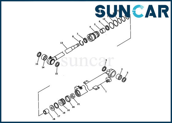 PC07-1 KOMATSU 707-00-60410 запасных частей мини машинного оборудования набора уплотнения цилиндра заграждения экскаватора герметизируя