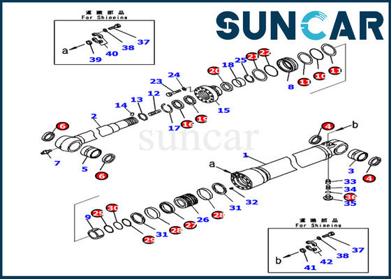 721-98-00260 комплект для ремонта экскаватора PC240LC-11 KOMATSU набора уплотнения цилиндра РУКИ гидравлический внутренний