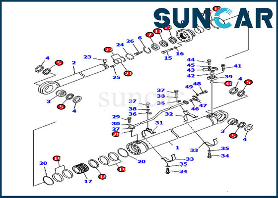707-99-85350 7079985350 Сервисный комплект ручной буровой установки для Komatsu PC2000-8