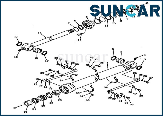207-63-72100 набор обслуживания набора уплотнения 2076372100 ведер для Assy KOMATSU цилиндра PC300-3 PC300LC-3