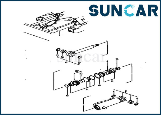 Набор уплотнения ремонта лезвия для Assy PC30FR-1 KOMATSU цилиндра YM172142-72571 YM17214272571