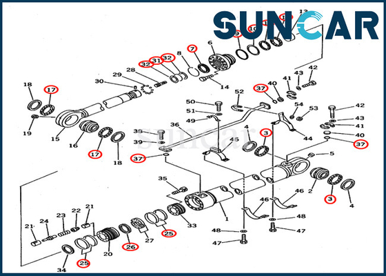 707-99-78640 оборудование PC650-3 PC650-5 KOMATSU 7079978640 пригонок гидравлического цилиндра набора уплотнения ремонта